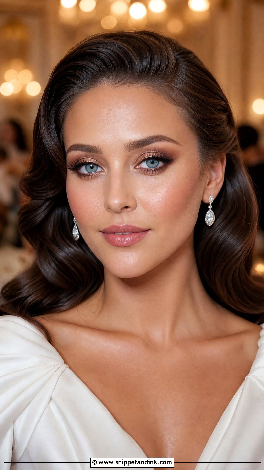 Brown Smokey Wedding Makeup For Blue Eyes - Snippet and Ink - 35 Wedding Makeup for Blue Eyes