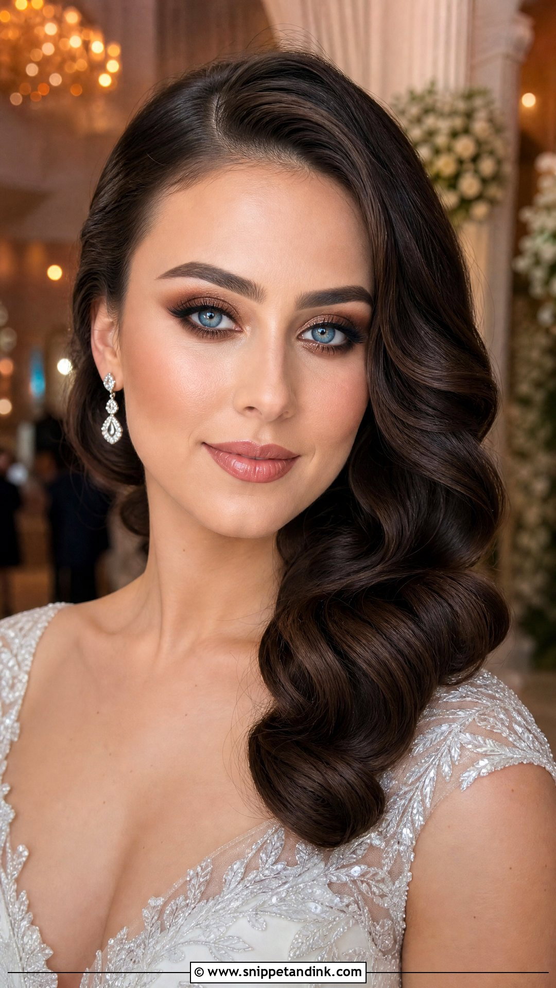 Brown Smokey Wedding Makeup For Blue Eyes Brunette - Snippet and Ink - 25 Wedding Makeup for Blue Eyes Brunette