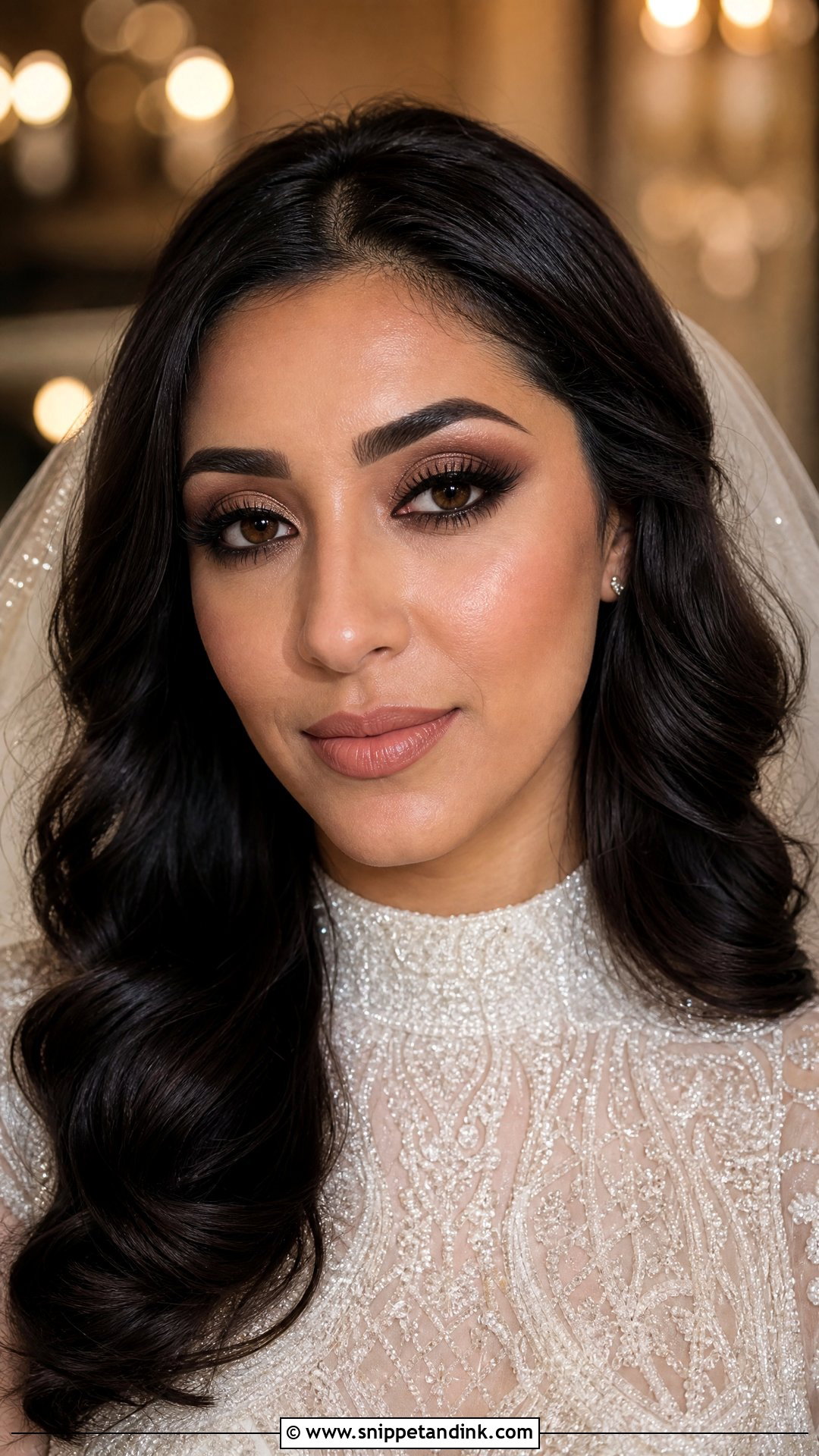 Brown Smokey Wedding Makeup For Brown Eyes - Snippet and Ink - 25 Natural Glam Wedding Makeup for Brown Eyes