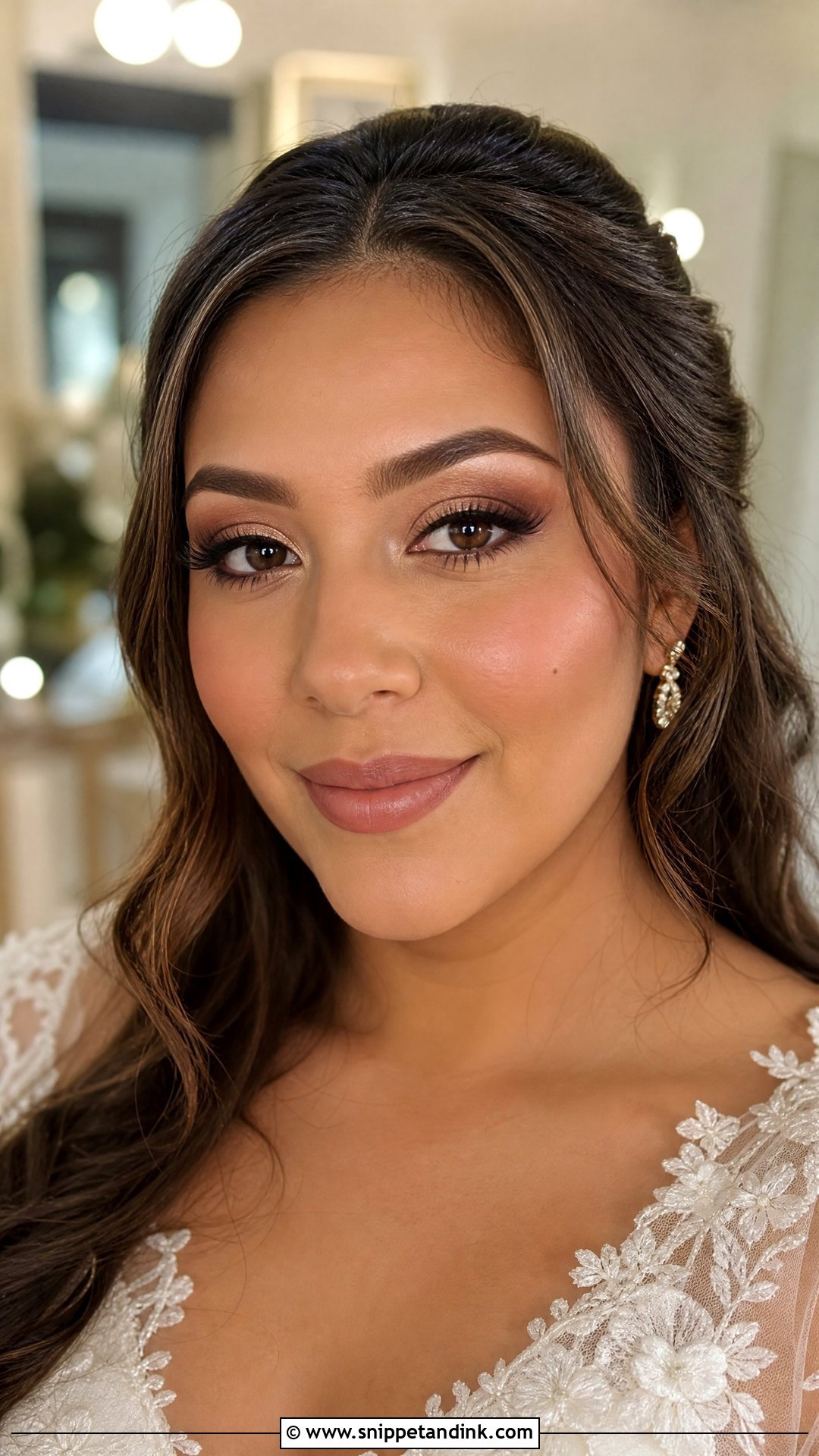 Brown Smokey Wedding Makeup For Brown Eyes - Snippet and Ink - 30 Natural Wedding Makeup for Brown Eyes