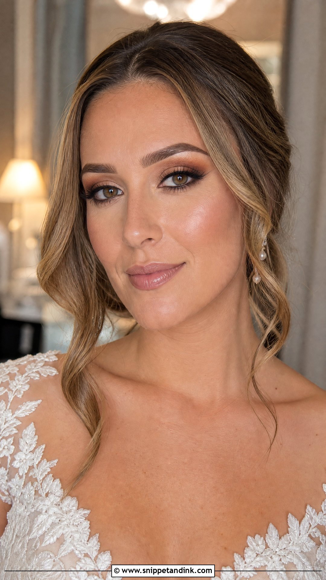Brown Smokey Wedding Makeup For Brown Eyes - Snippet and Ink - 20 Glowy Wedding Makeup for Brown Eyes