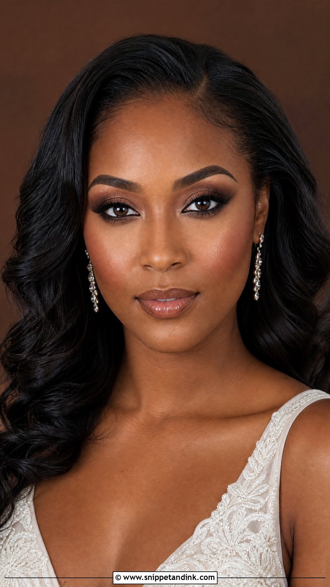 Brown Smokey Wedding Makeup For Dark Brown Eyes - Snippet and Ink - 20 Wedding Makeup for Dark Brown Eyes