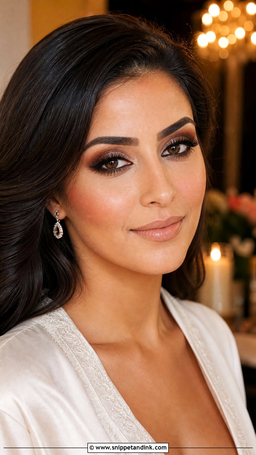 Brown Smokey Wedding Makeup for Hazel Eyes - Snippet and Ink - 25 Wedding Makeup for Hazel Eyes