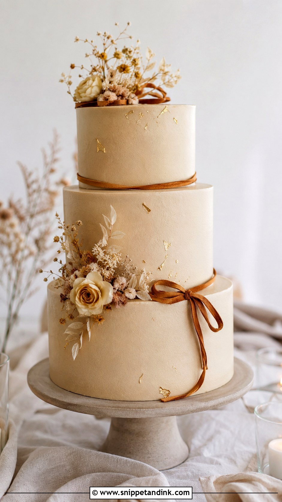 Brown Sugar Cinnamon Wedding Cake - Snippet and Ink - 20 Cinnamon Wedding Cake Ideas