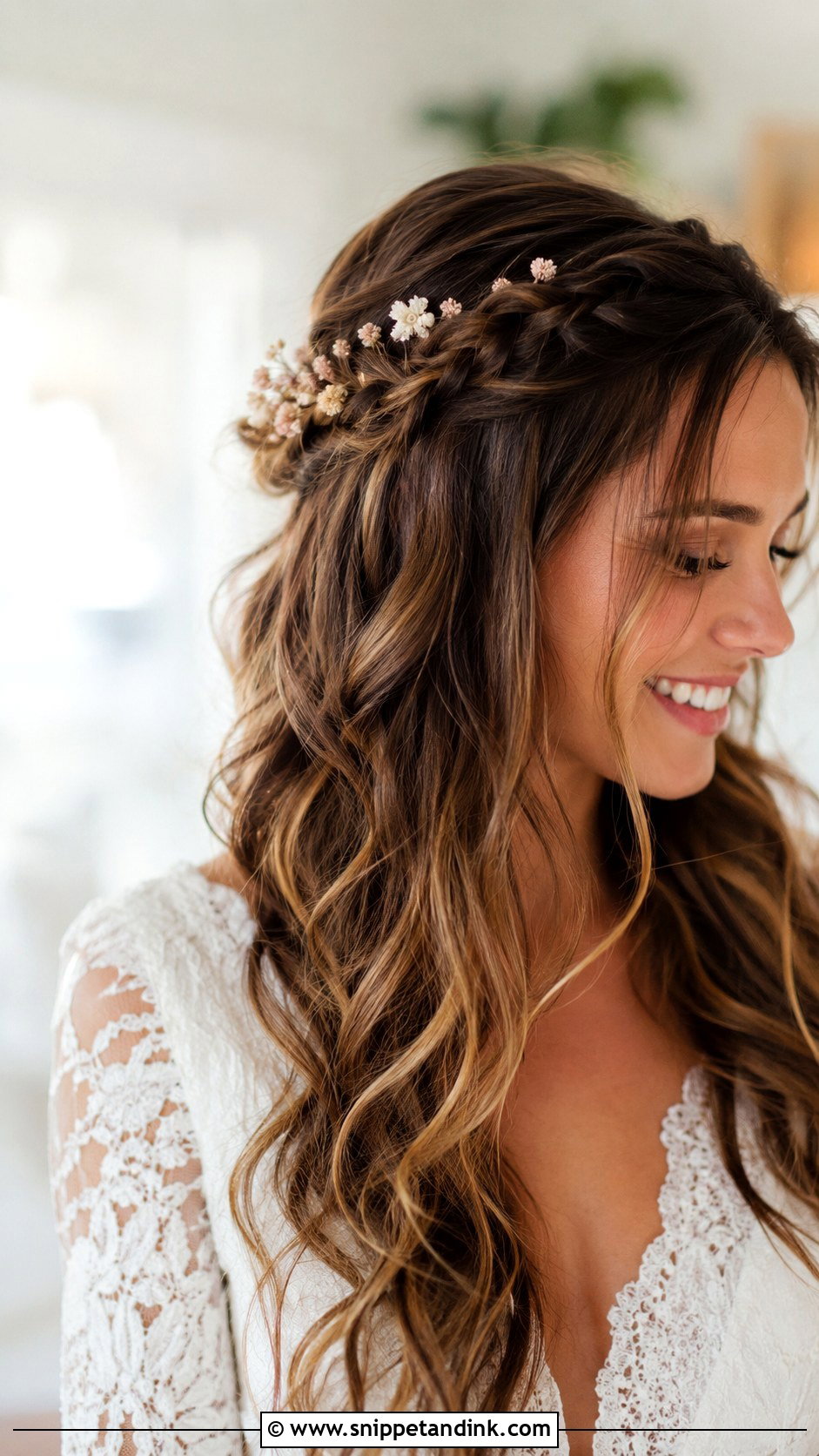 Brown Wedding Boho Waves - Snippet and Ink - 20 Brown Wedding Hairstyles