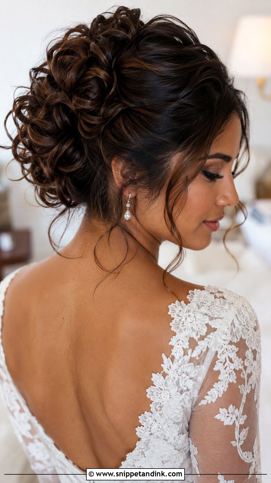 Brown Wedding Textured Updo - Snippet and Ink - 20 Brown Wedding Hairstyles