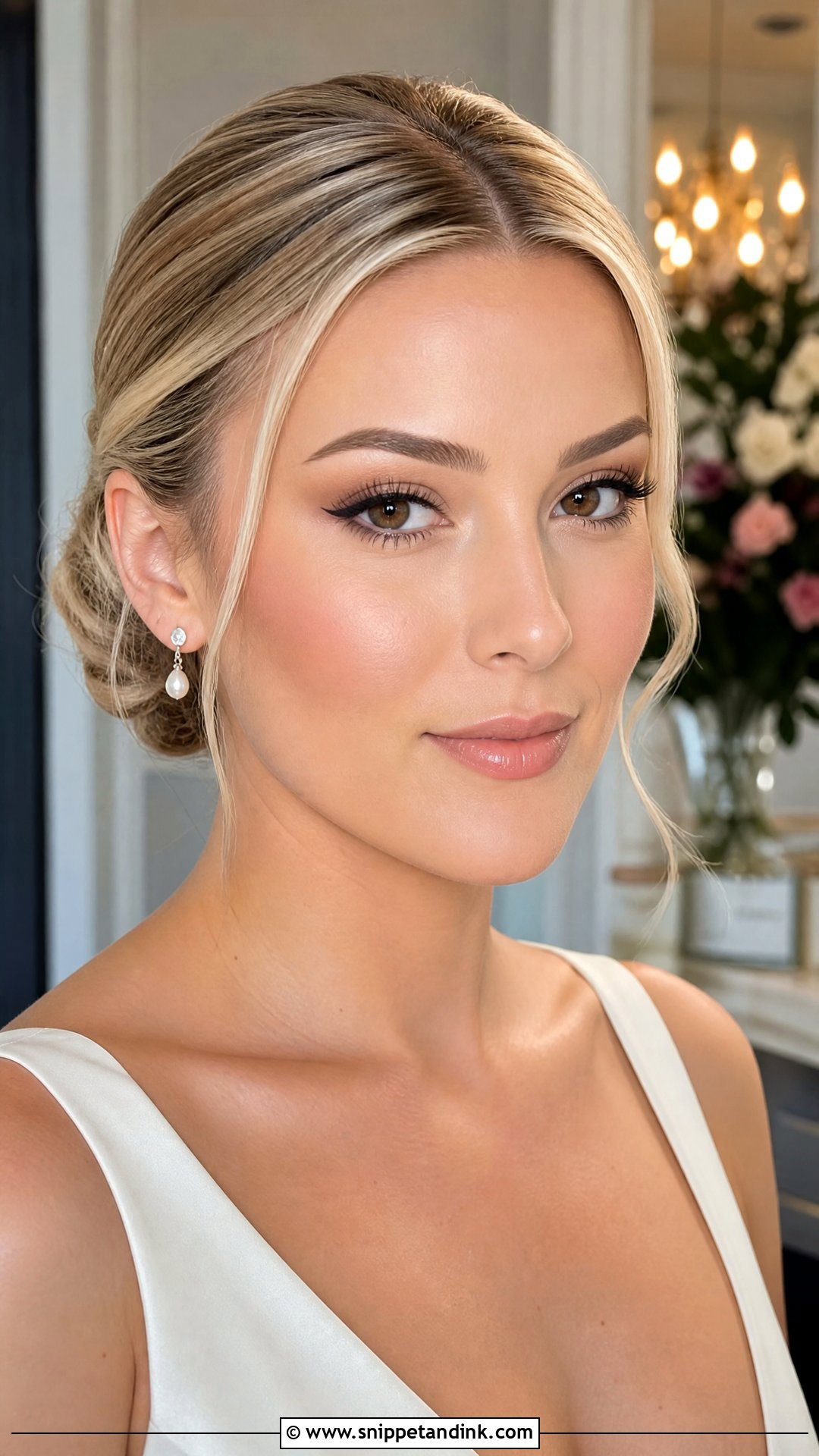 Brown Wing Bridal Makeup For Brown Eyes - Snippet and Ink - 20 Natural Glam Bridal Makeup for Brown Eyes