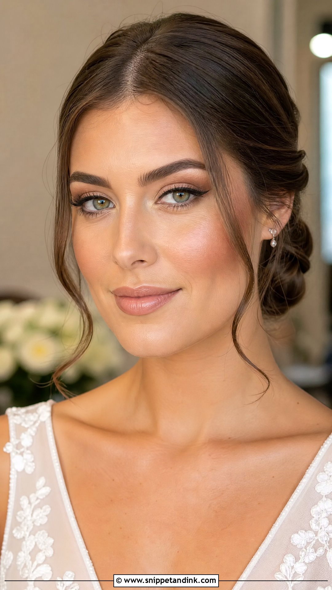 Brown Wing Wedding Makeup For Green Eyes Brunette - Snippet and Ink - 20 Natural Wedding Makeup for Green Eyes Brunette