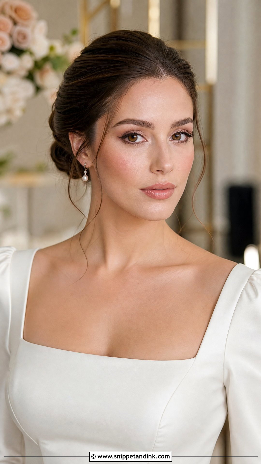 Brown Wing Wedding Makeup - Snippet and Ink - 25 Soft Makeup Look for Wedding Ideas