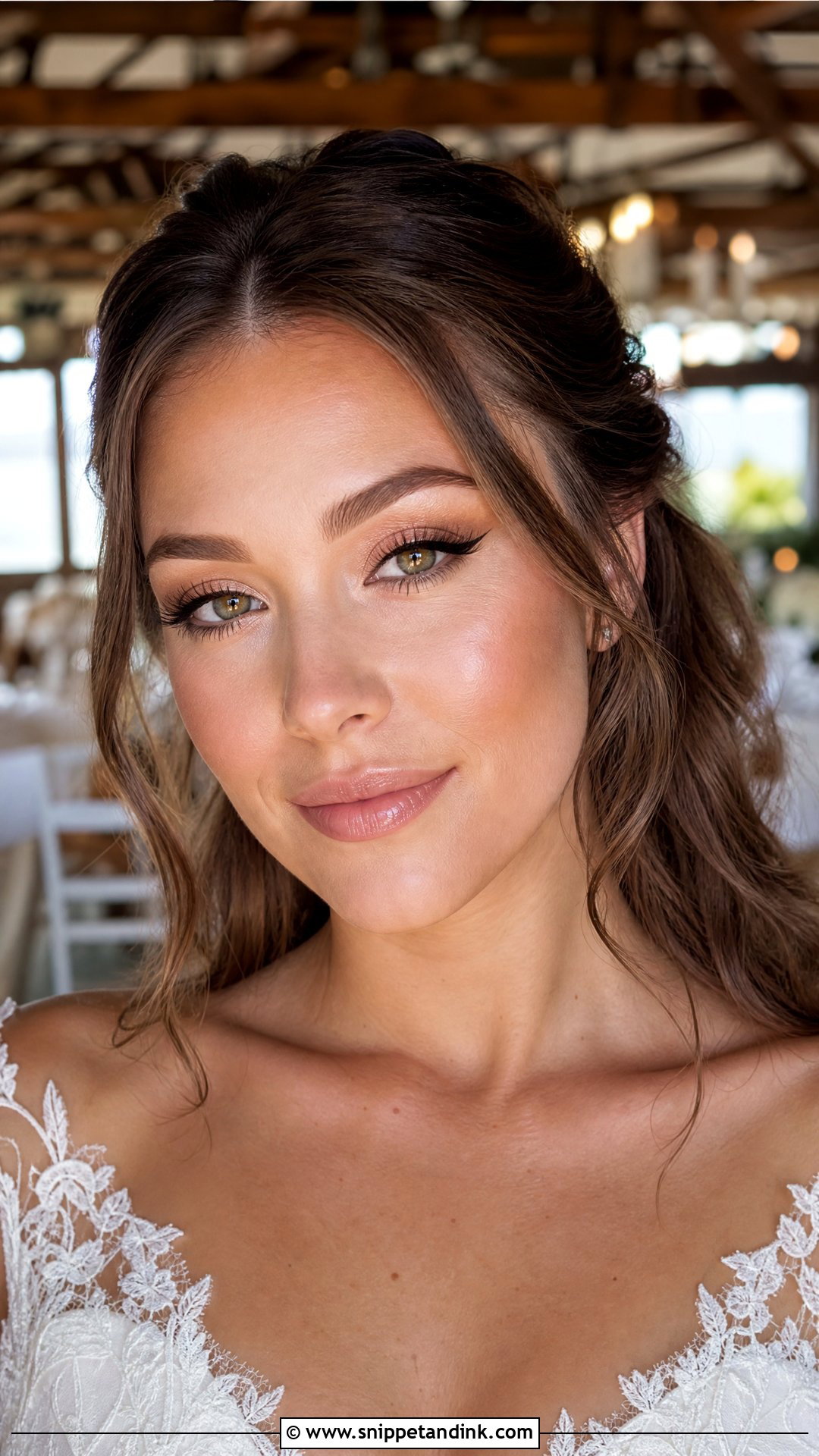 Brown Winged Eyeliner Wedding Makeup - Snippet and Ink - 20 Winged Eyeliner Wedding Makeup Ideas