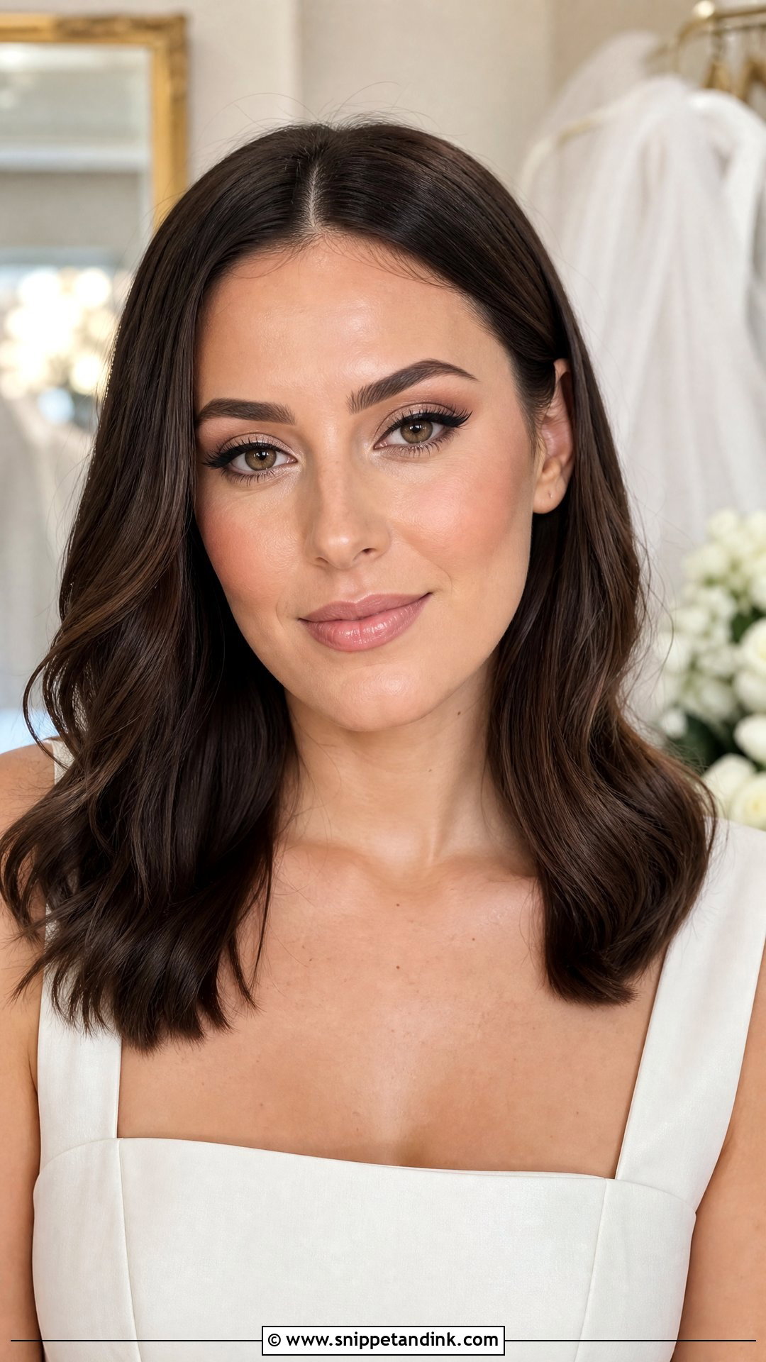 Brown Winged Liner Bridal Makeup For Brunettes - Snippet and Ink - 25 Bridal Makeup for Brown Eyes Brunettes
