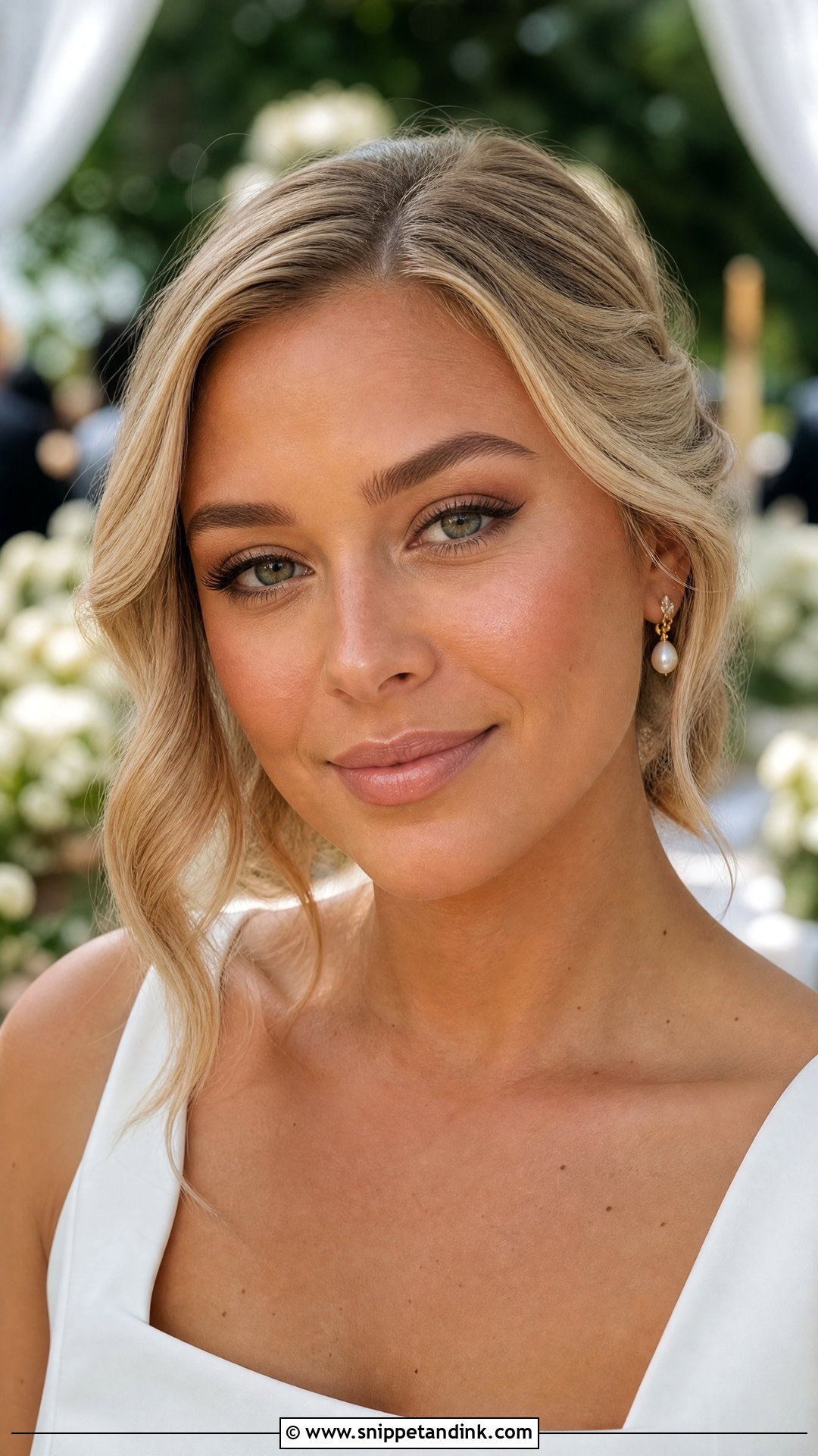 Brown Winged Liner Bridal Makeup For Tan Skin - Snippet and Ink - 20 Bridal Makeup Tan Skin Ideas