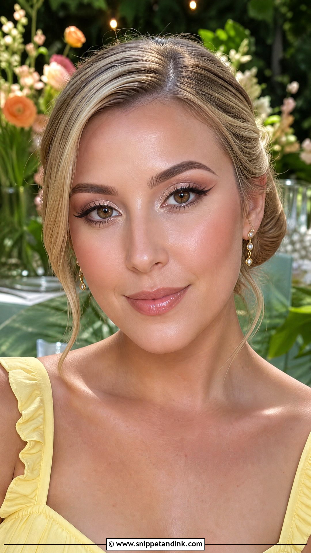 Brown Winged Liner Wedding Guest Makeup For Brown Eyes - Snippet and Ink - 20 Summer Wedding Guest Makeup for Brown Eyes
