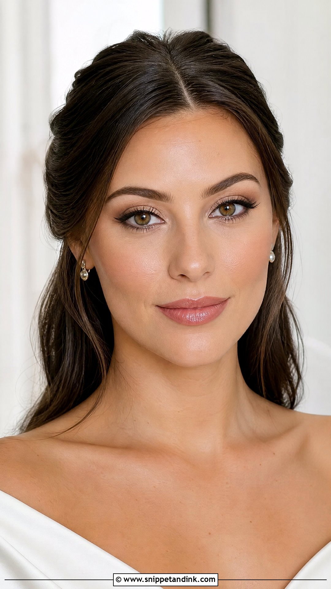 Brown Winged Liner Wedding Makeup For Hazel Eyes Brunette - Snippet and Ink - 20 Wedding Makeup for Hazel Eyes Brunette