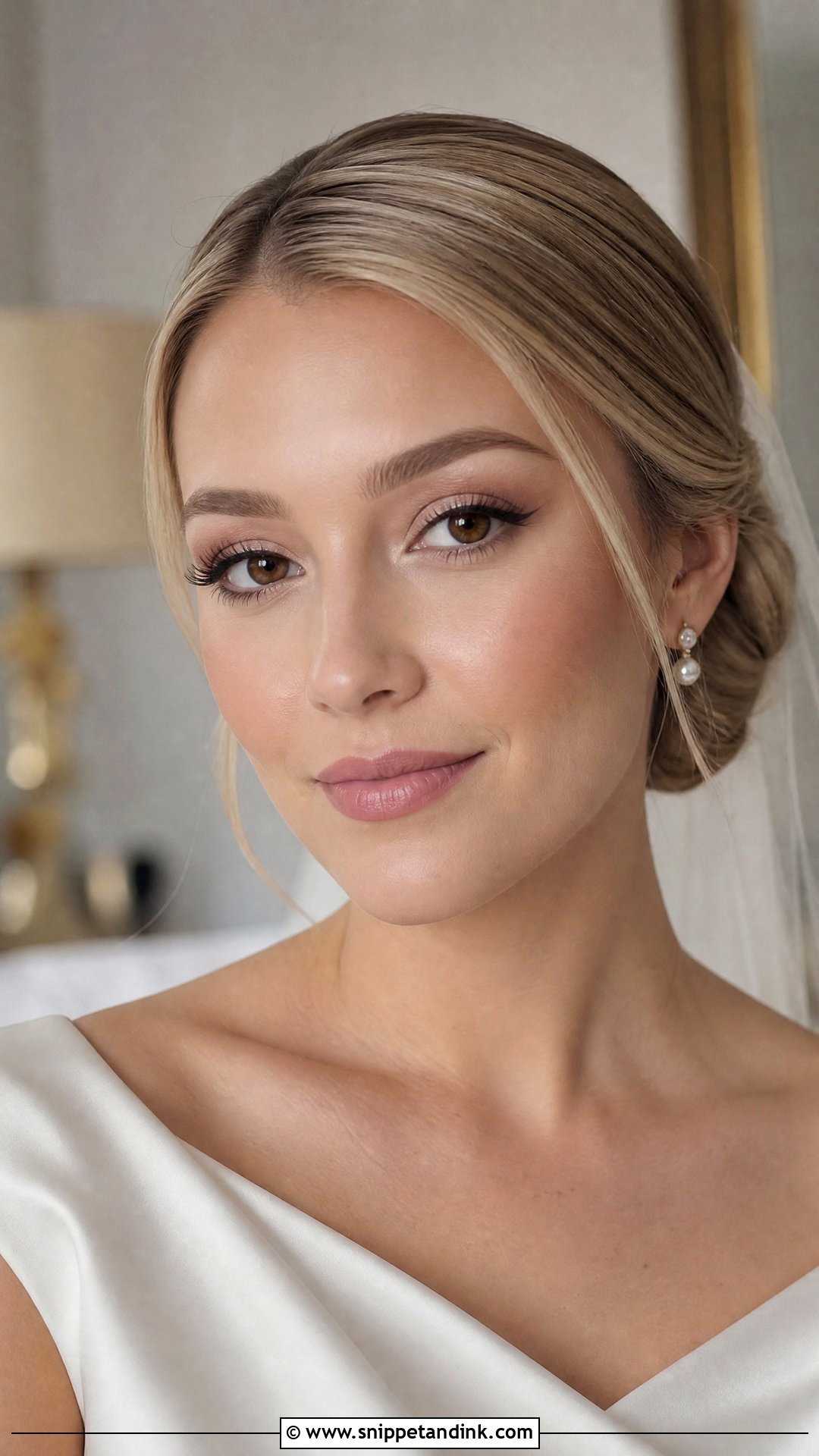 Brown Winged Liner Wedding Makeup for Brown Eyes - Snippet and Ink - 20 Neutral Wedding Makeup for Brown Eyes