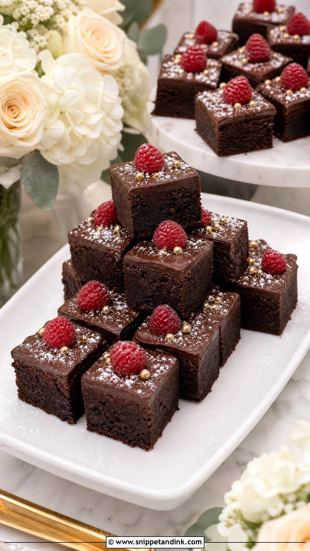 Brownie Bites - Snippet and Ink - 20 Wedding Dessert Ideas