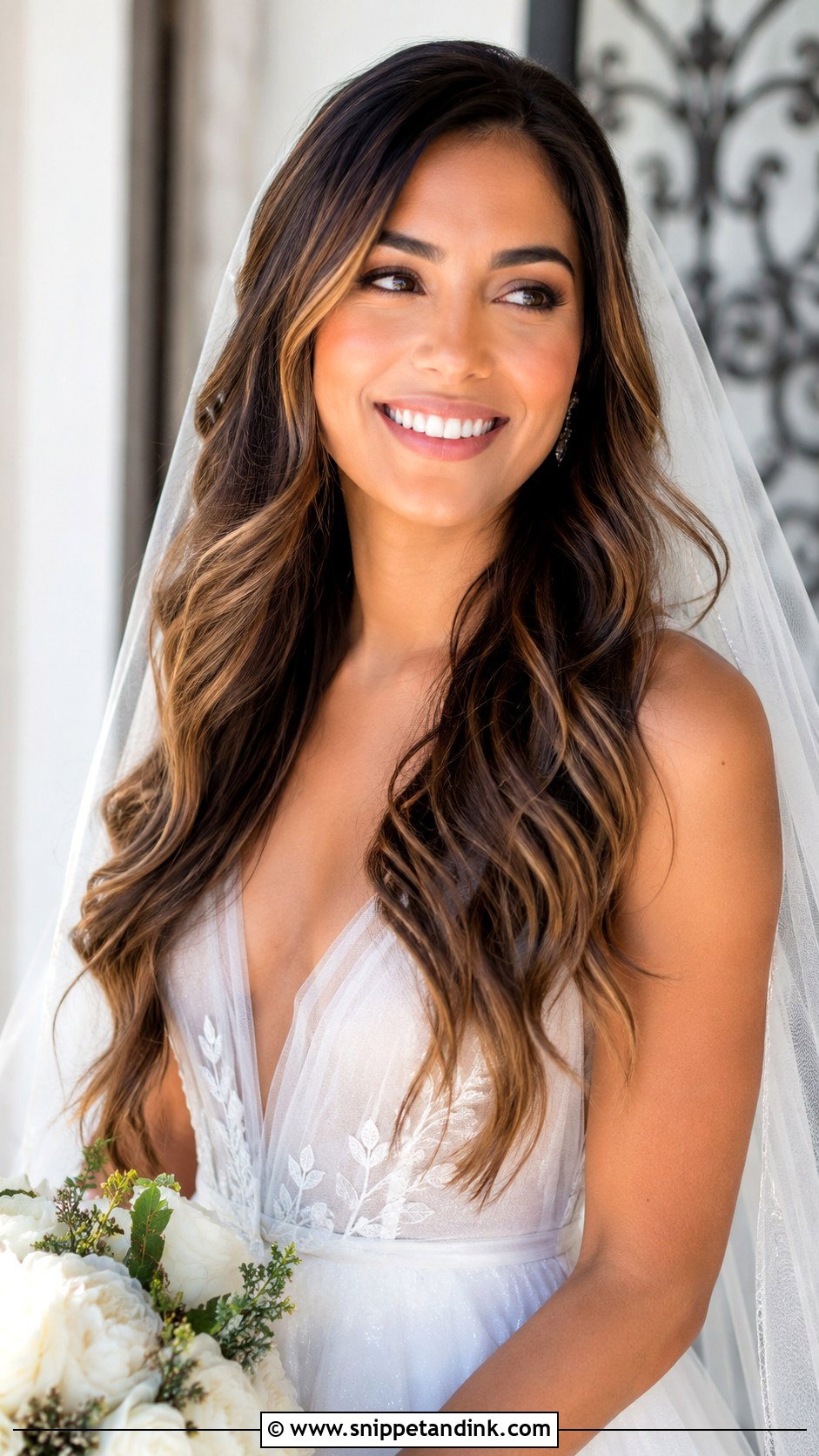 Brunette Money Piece For Wedding - Snippet and Ink - 15 Wedding Hair Color Ideas Brunettes