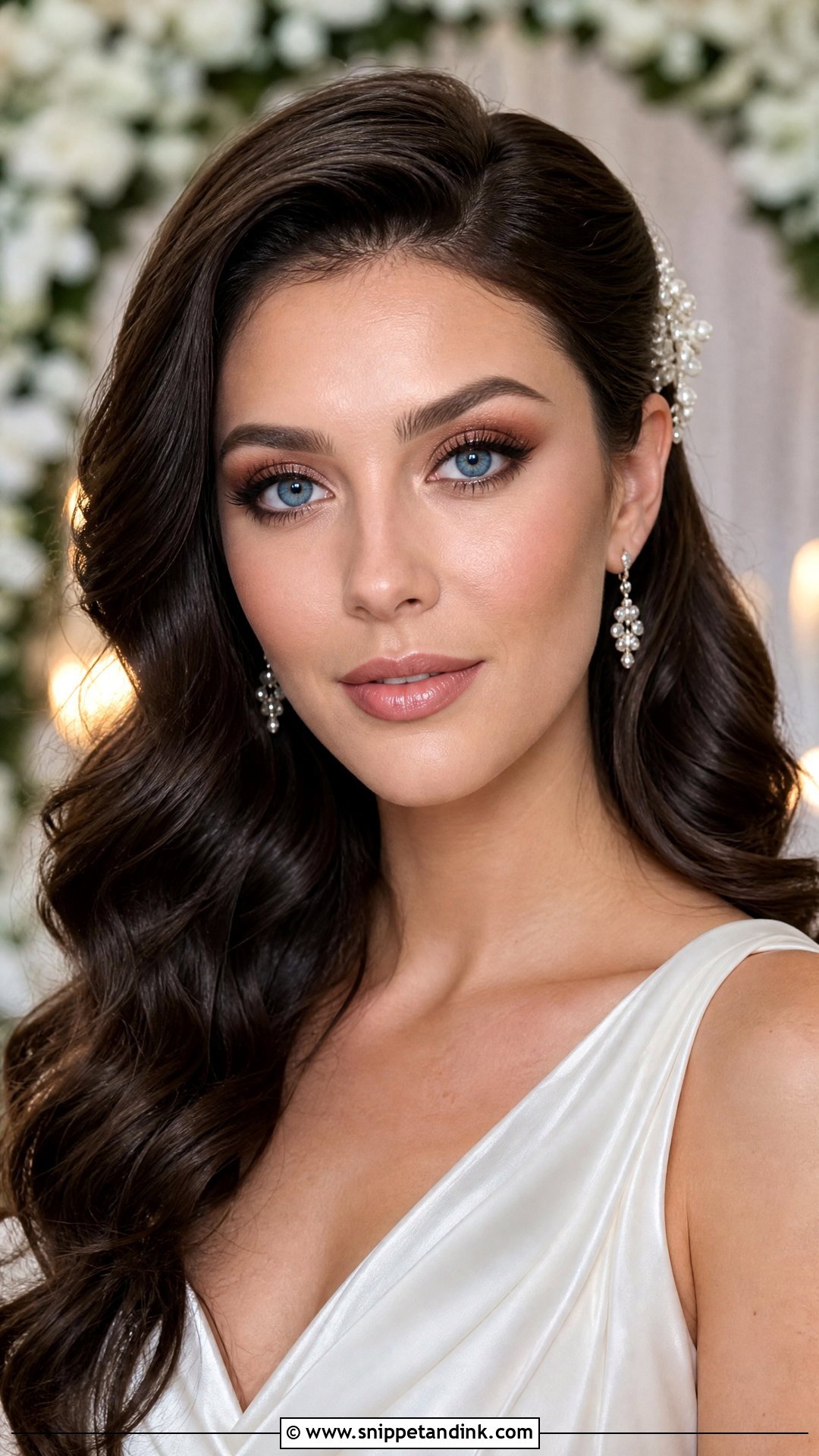 Brunette Wedding Makeup For Blue Eyes - Snippet and Ink - 30 Soft Wedding Makeup for Blue Eyes