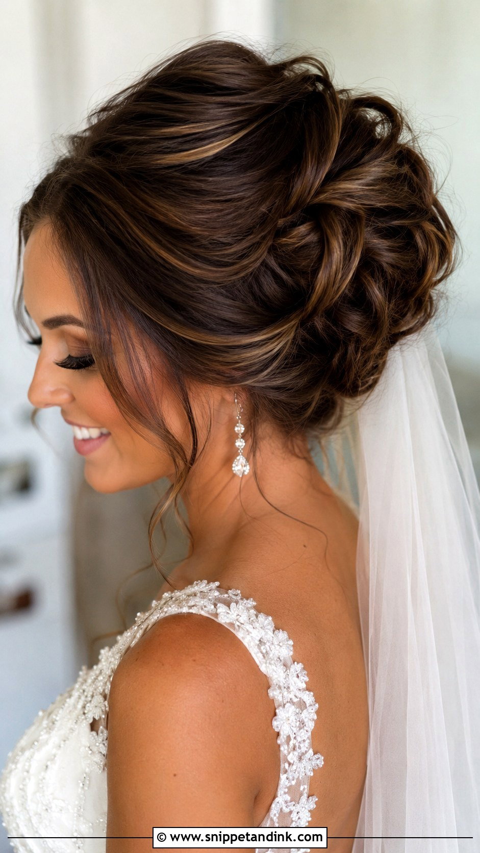 Brunette Wedding Voluminous Updo - Snippet and Ink - 15 Wedding Hair Up Brunette Ideas