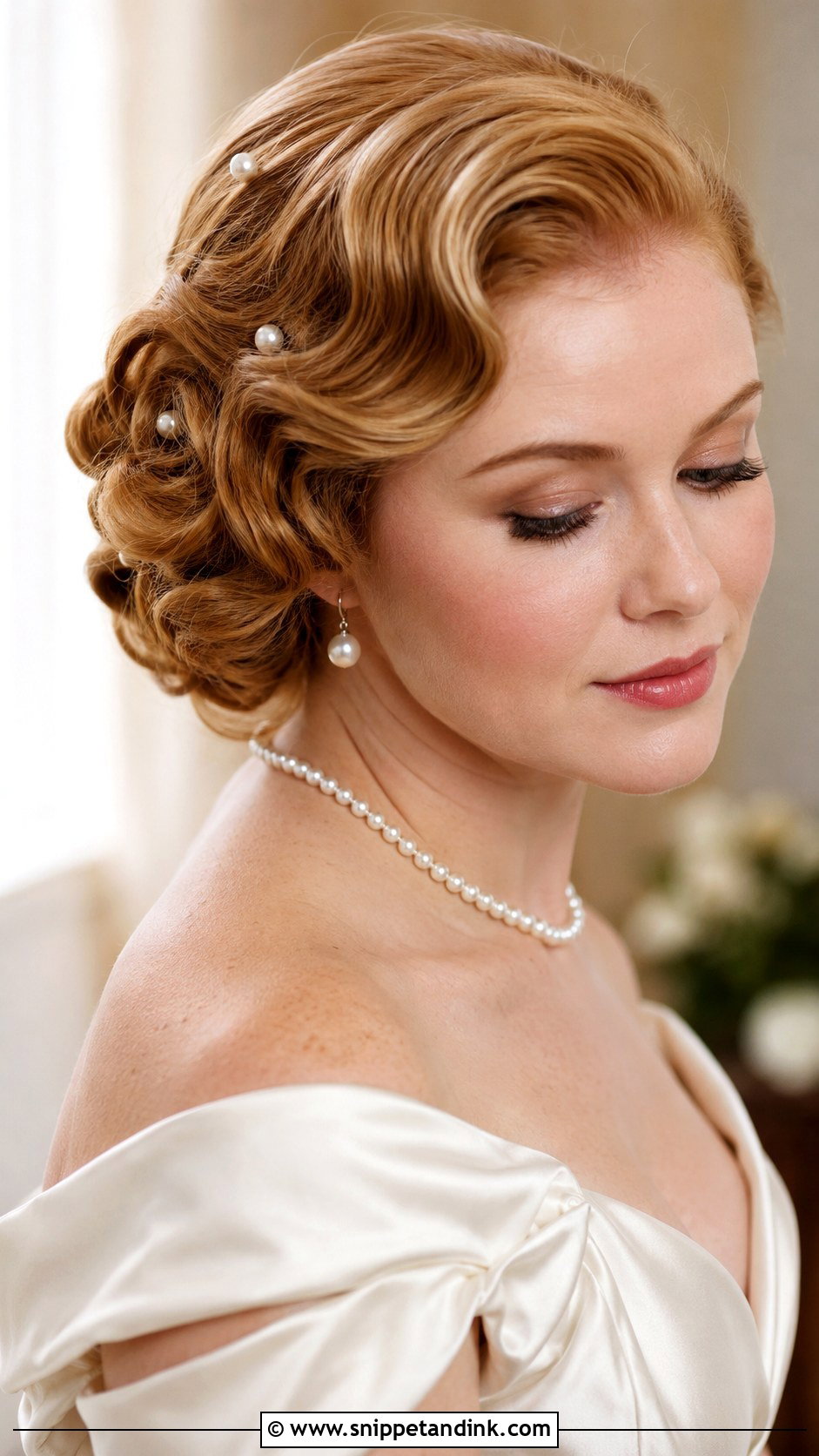 Brushed Out Curls Wedding Hair - Snippet and Ink - 15 Retro Wedding Hairstyles