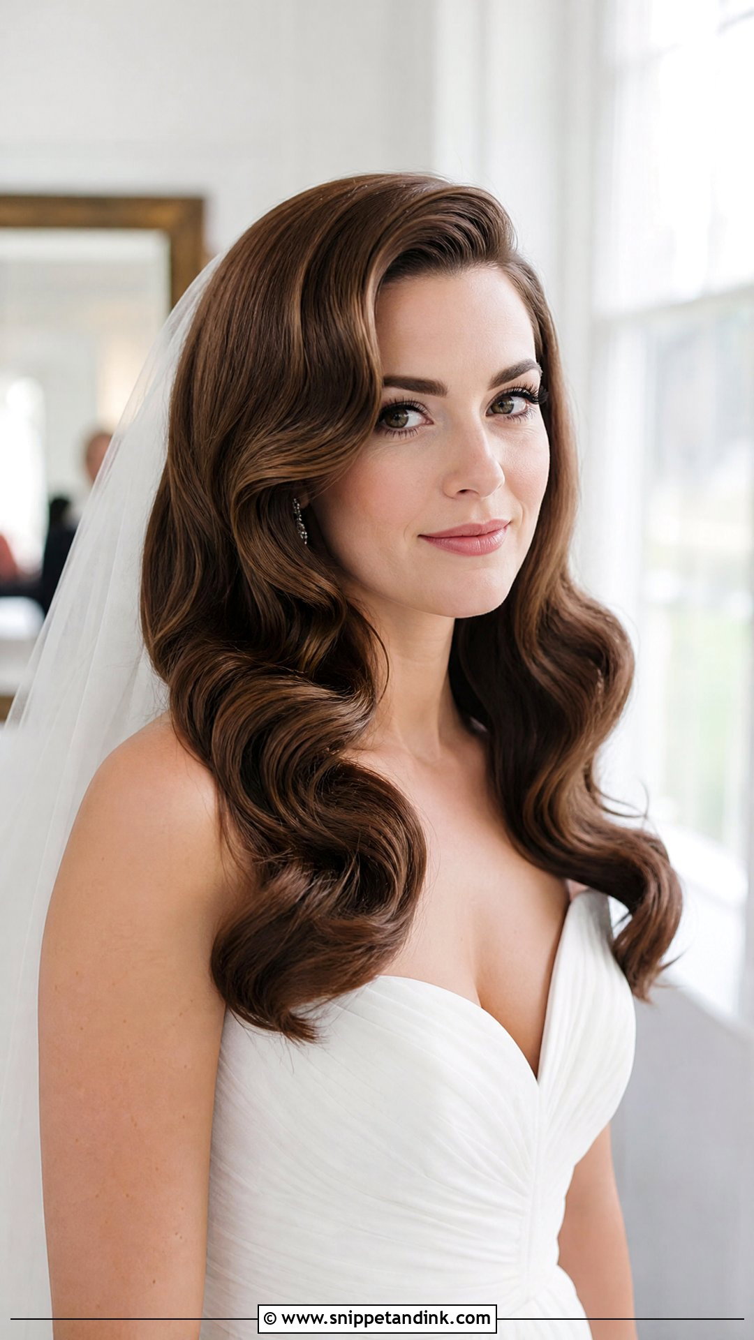 Brushed Out Pin Curls - Snippet and Ink - 20 Relaxed Wedding Hair Ideas