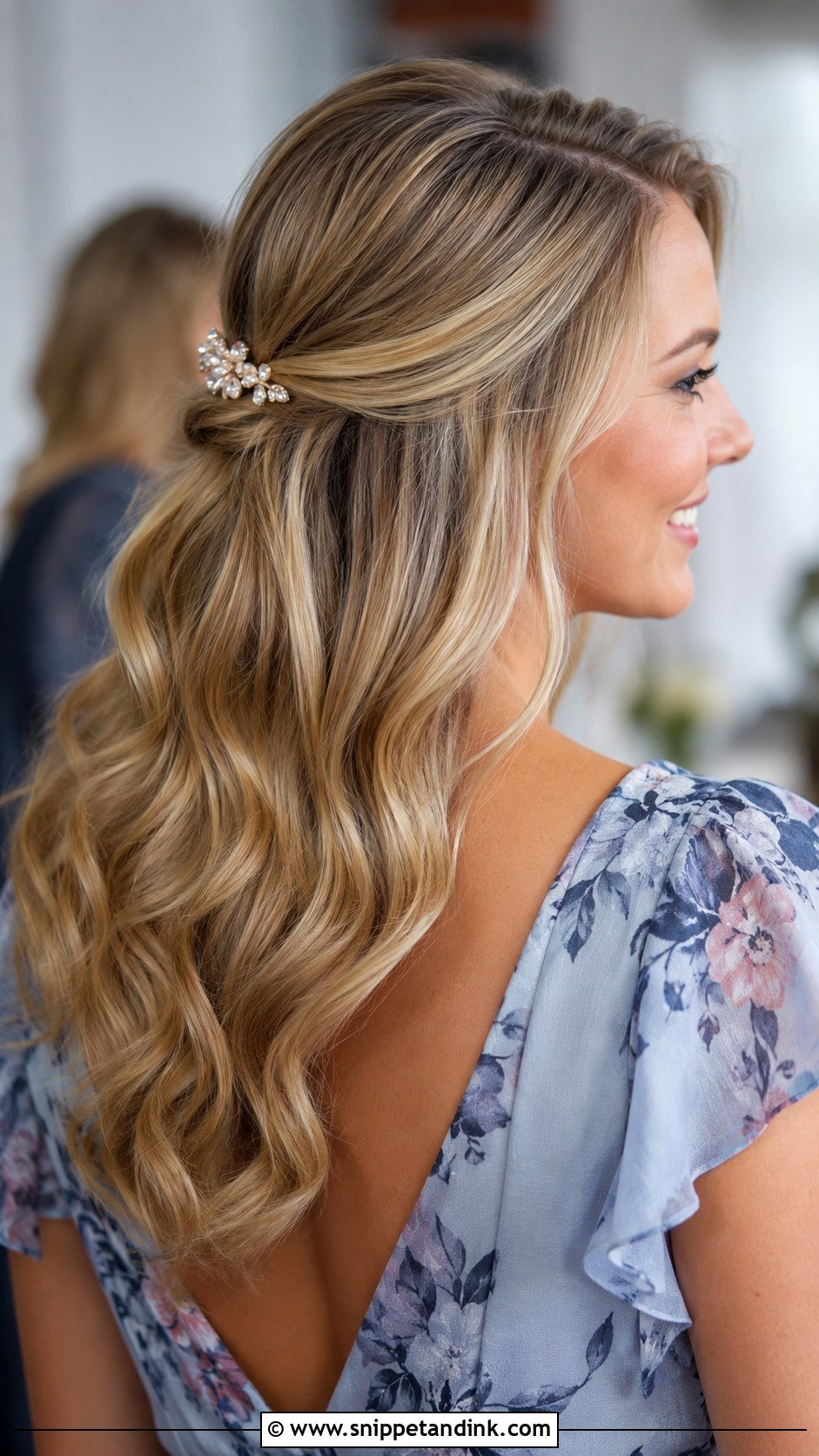 Brushed Out Waves With Glossy Finish - Snippet and Ink - 25 Hairstyle Ideas for Wedding Guest