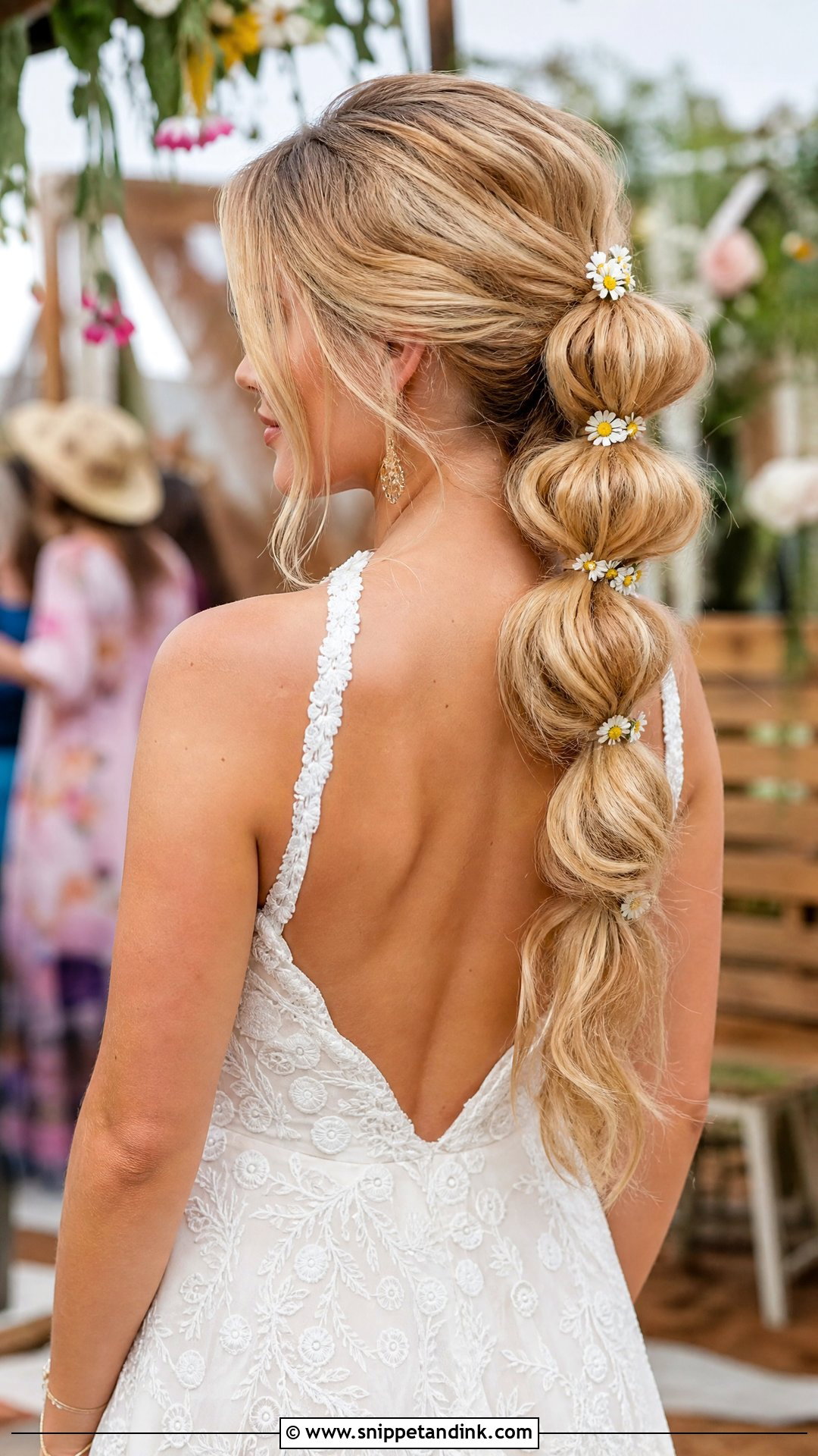 Bubble Braid - Snippet and Ink - 20 Medium Wedding Hairstyles
