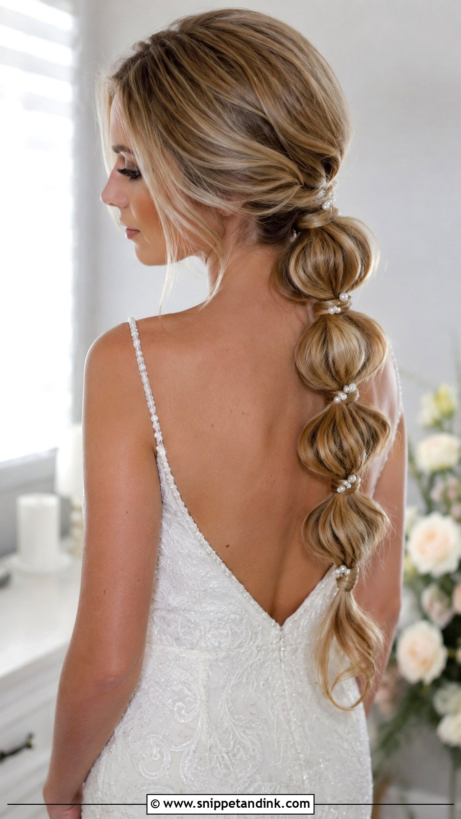 Bubble Braid Bridal Hairstyle - Snippet and Ink - 25 2025 Bride Hairstyles