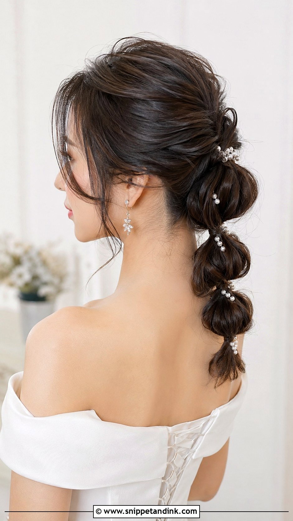 Bubble Braid Bridal Updo - Snippet and Ink - 25 Asian Bridal Hair Ideas