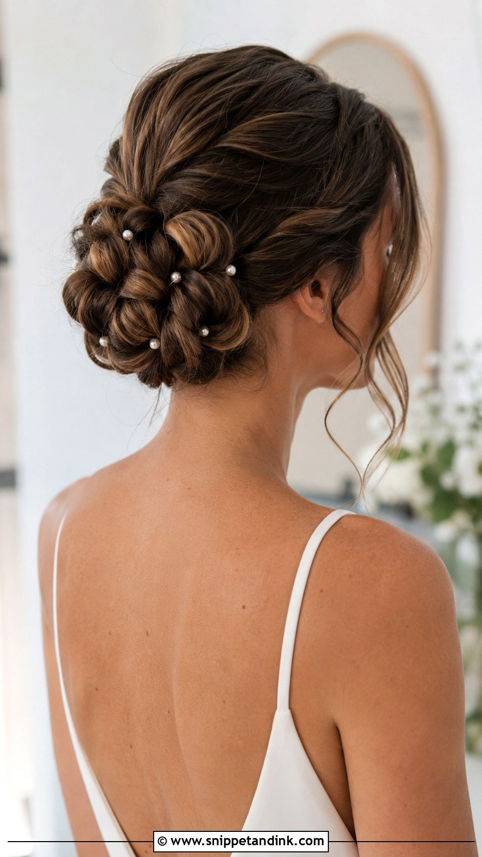 Bubble Braid Bun for Wedding - Snippet and Ink - 20 Bridal Bun Hairstyle Ideas