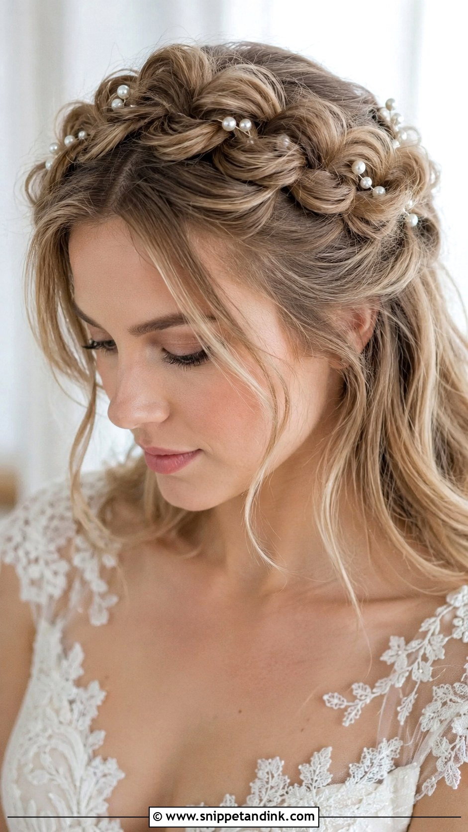 Bubble Braid Crown Wedding Hair - Snippet and Ink - 20 Bubble Braid Wedding Hair Ideas