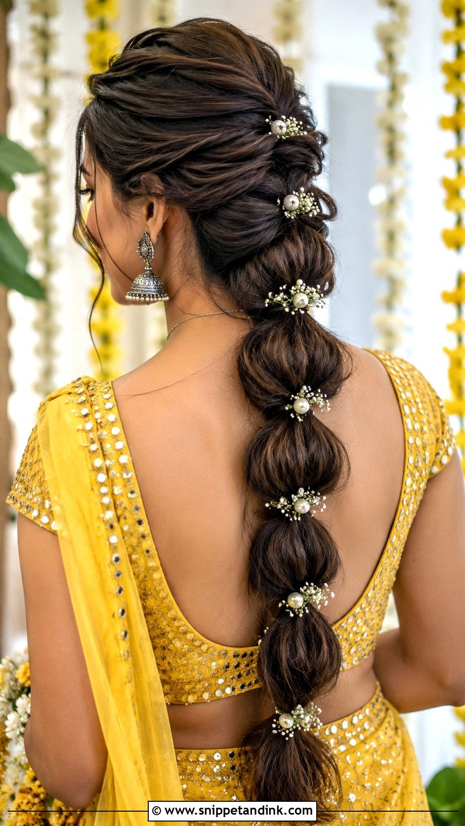 Bubble Braid For Brides - Snippet and Ink - 20 Indian Braided Wedding Hairstyles