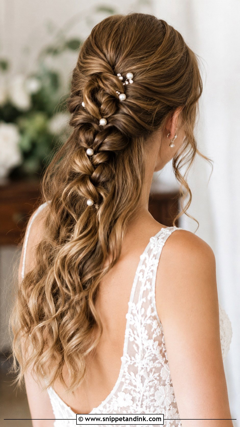Bubble Braid Half Up - Snippet and Ink - 25 Shoulder Length Wedding Hairstyles