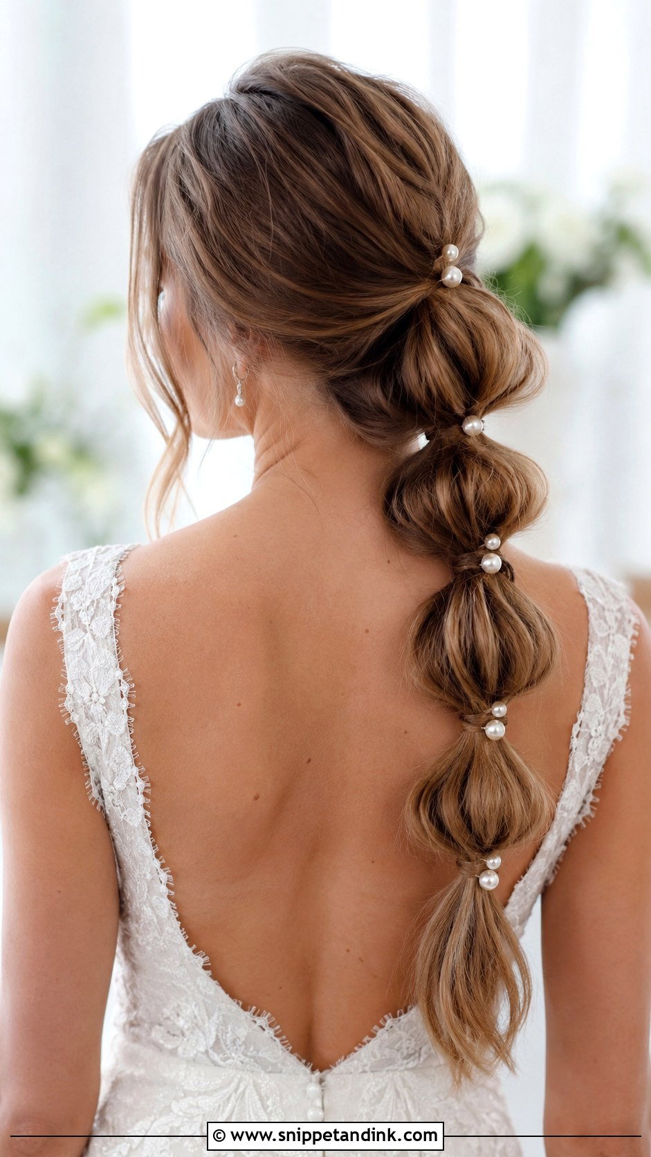 Bubble Braid Wedding Hairstyle - Snippet and Ink - 30 Hairstyles for Long Hair Wedding