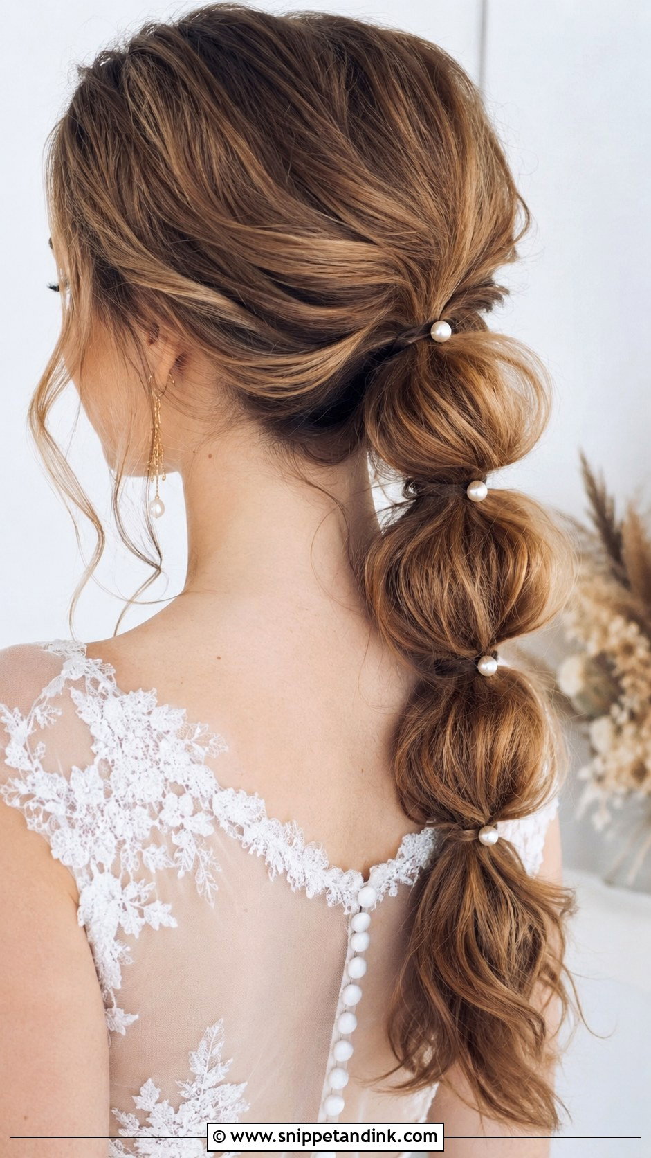 Bubble Braid Wedding Hairstyle - Snippet and Ink - 25 Bride Hairstyles for Long Hair