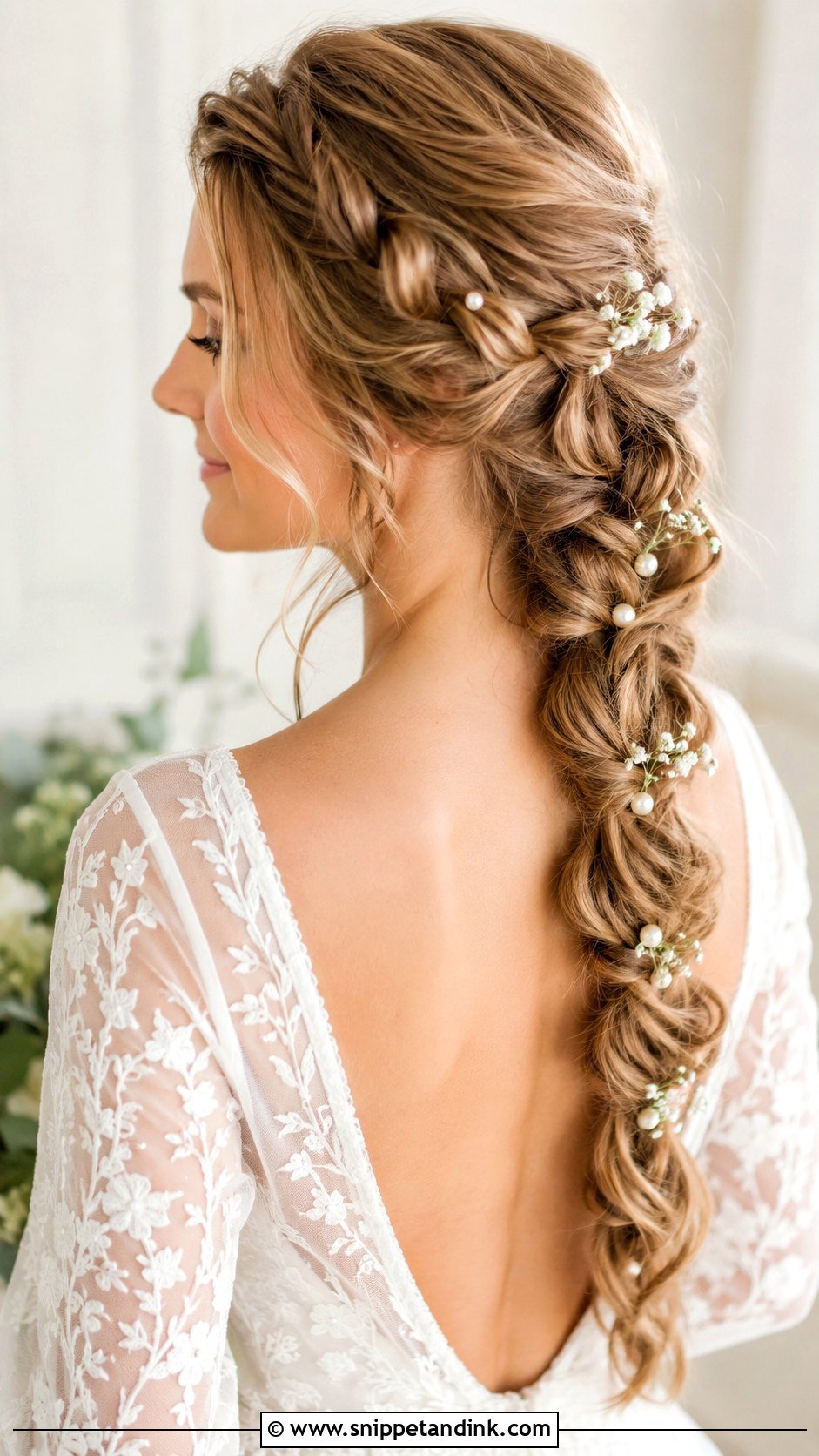 Bubble Braid Wedding Hairstyle for Medium Hair - Snippet and Ink - 20 Medium Bridal Hair Ideas