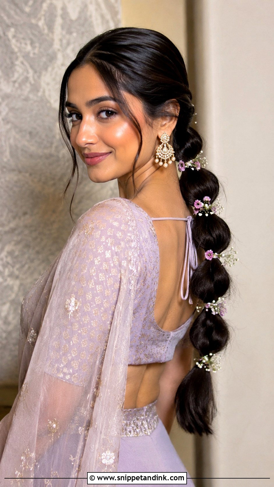 Bubble Braid for Marriage Function - Snippet and Ink - 25 Hair Styles for Marriage Function
