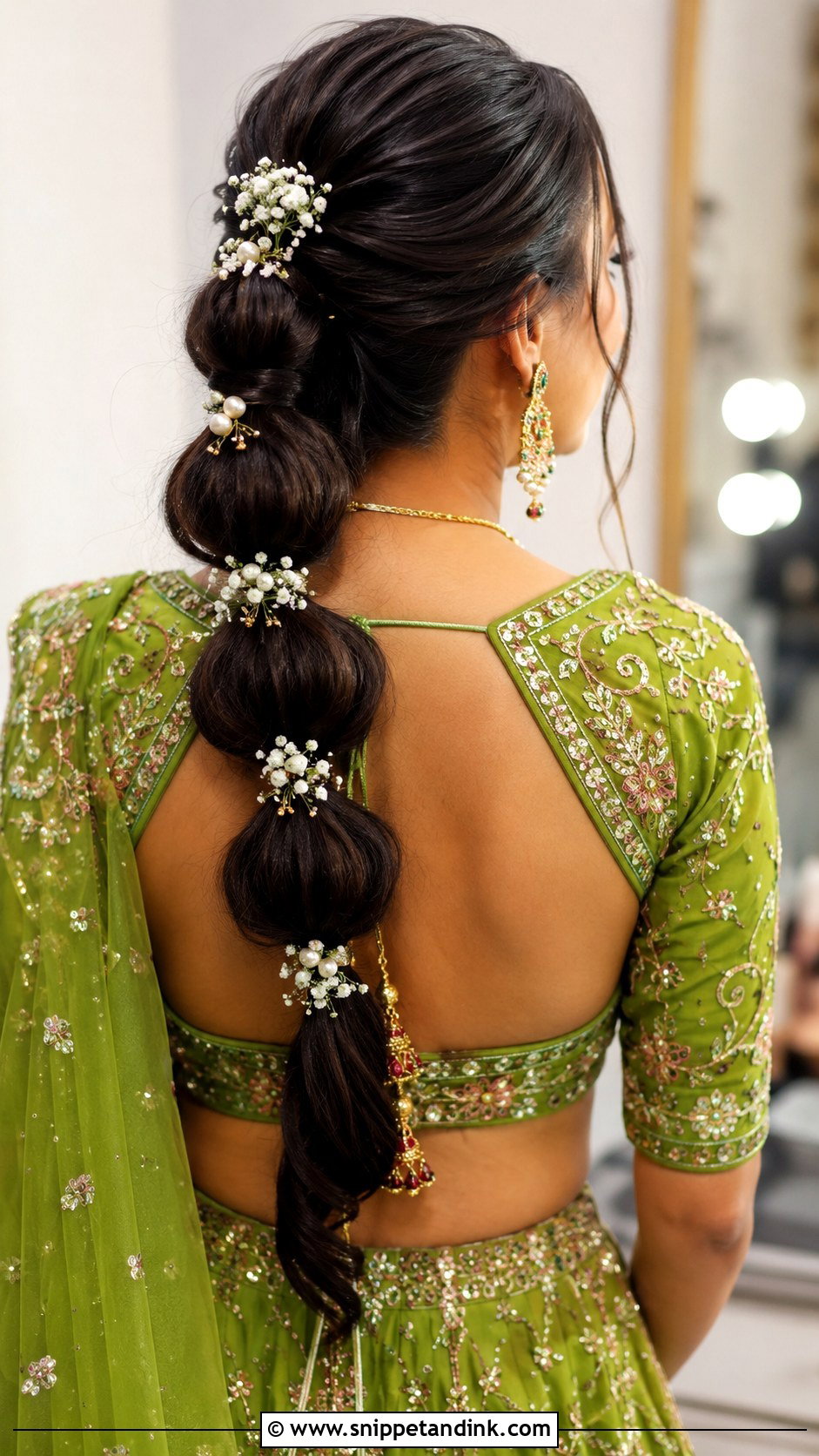 Bubble Braid - Snippet and Ink - 20 Desi Bride Hair Ideas
