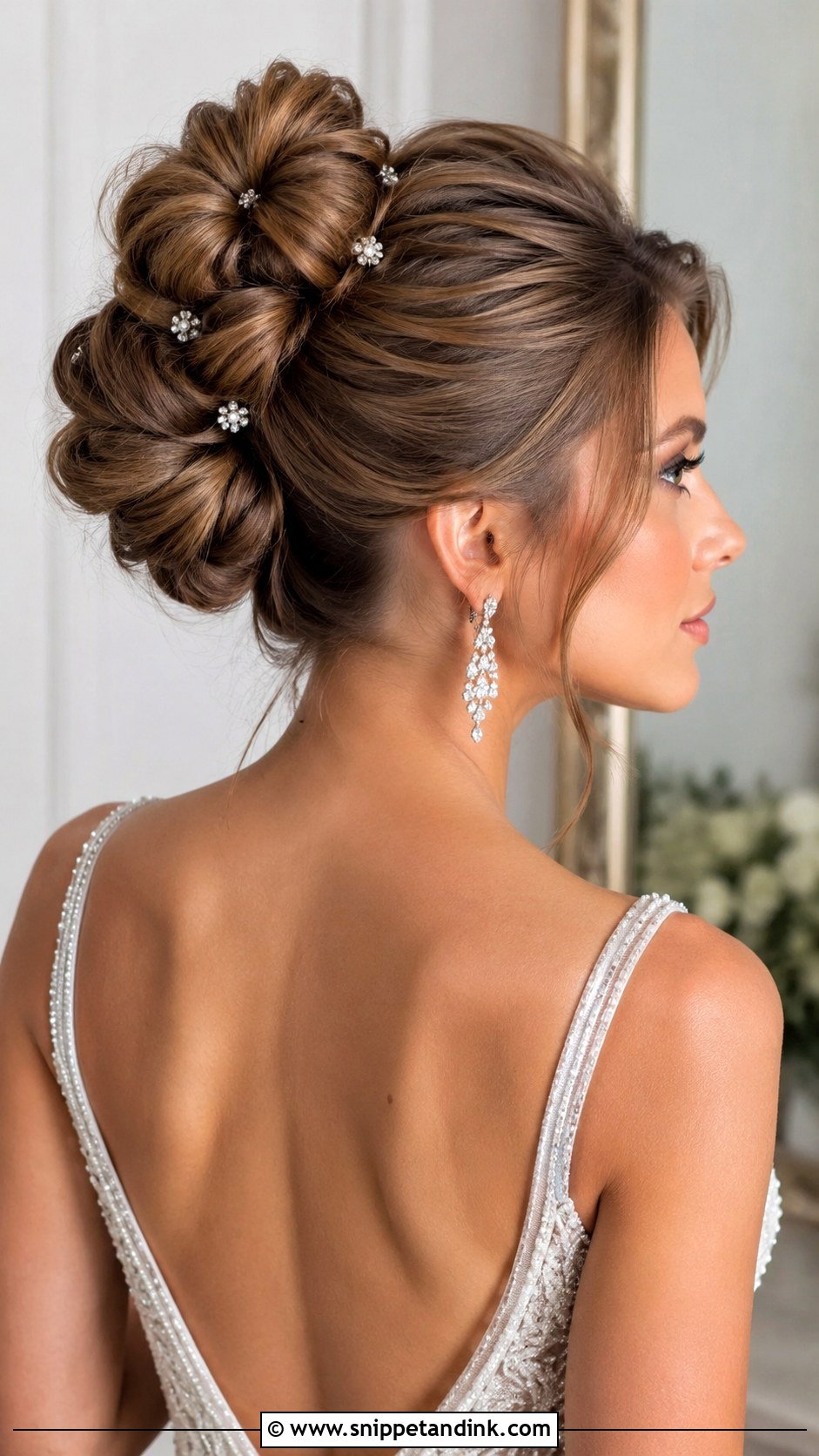 Bubble Bun Updo - Snippet and Ink - 25 Bridal Hair Bun Ideas