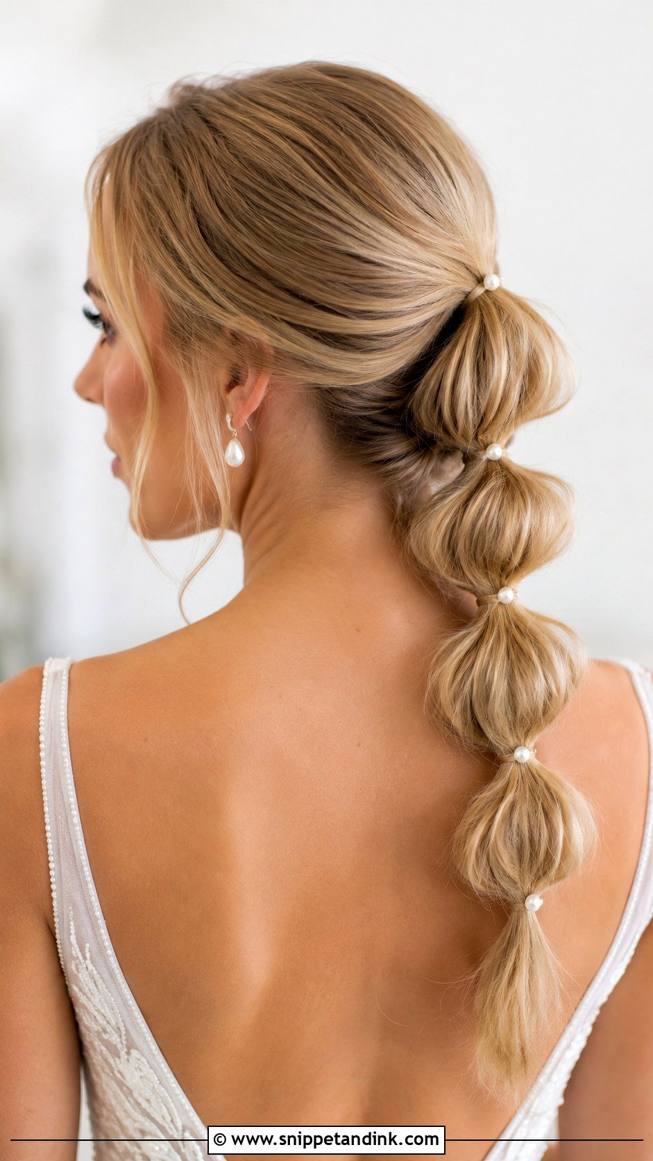 Bubble Bun Wedding Hairstyle - Snippet and Ink - 30 Wedding Bun Hairstyles