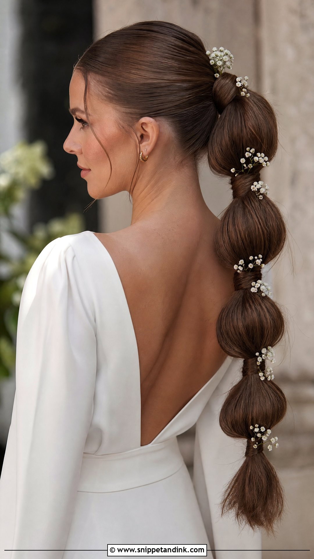Bubble High Ponytail for Modern Brides - Snippet and Ink - 20 High Pony Wedding Ideas
