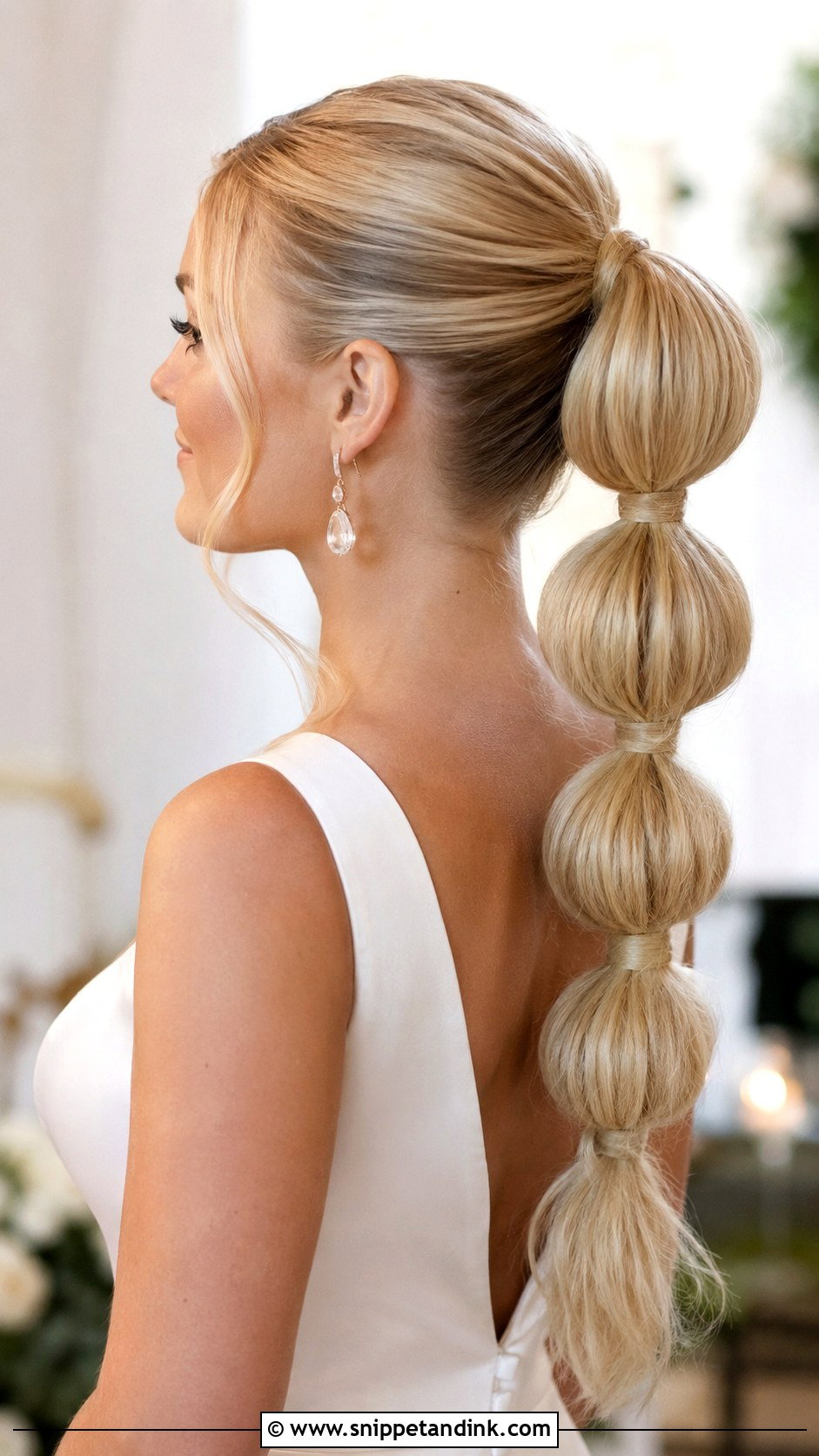 Bubble Party Pony Wedding Hair - Snippet and Ink - 15 Party Pony Wedding Hair Ideas