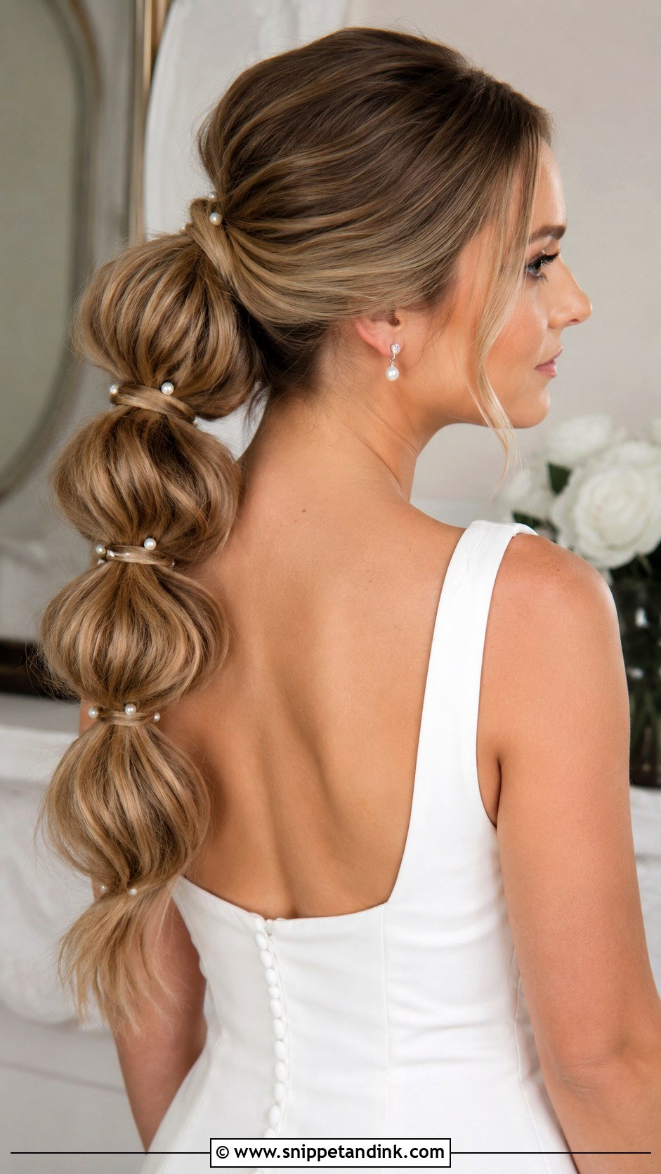 Bubble Pony Wedding Hairstyle - Snippet and Ink - 15 Pony Wedding Hairstyle Ideas
