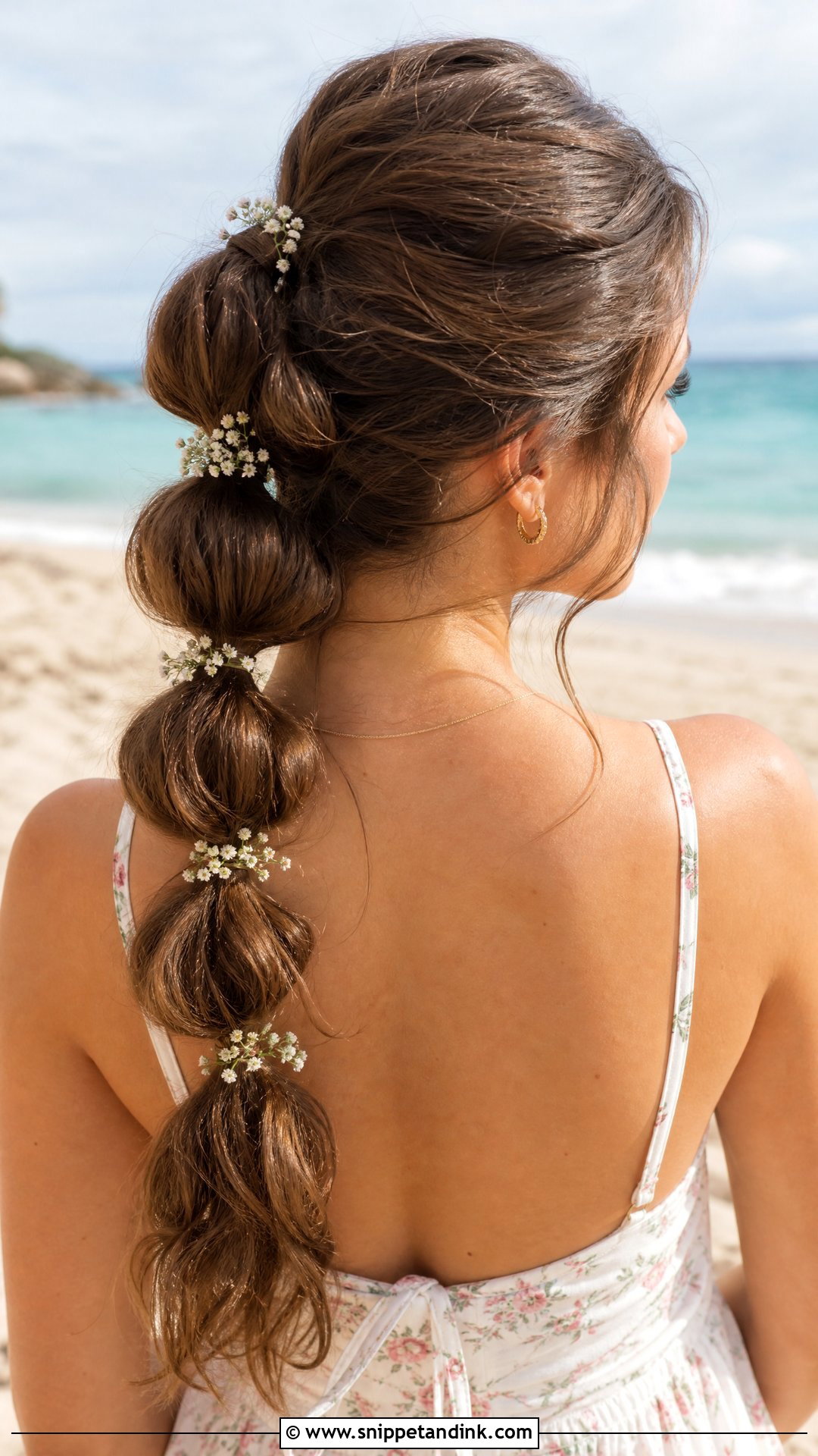 Bubble Ponytail - Snippet and Ink - 20 Beach Wedding Guest Hair Ideas