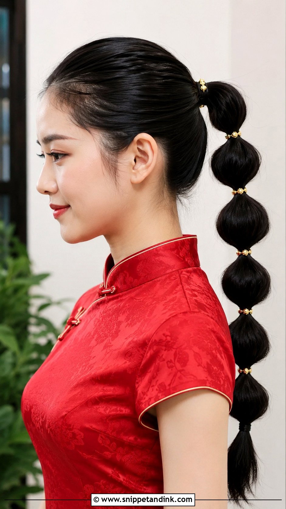 Bubble Ponytail - Snippet and Ink - 20 Sangjit Hairstyle Ideas