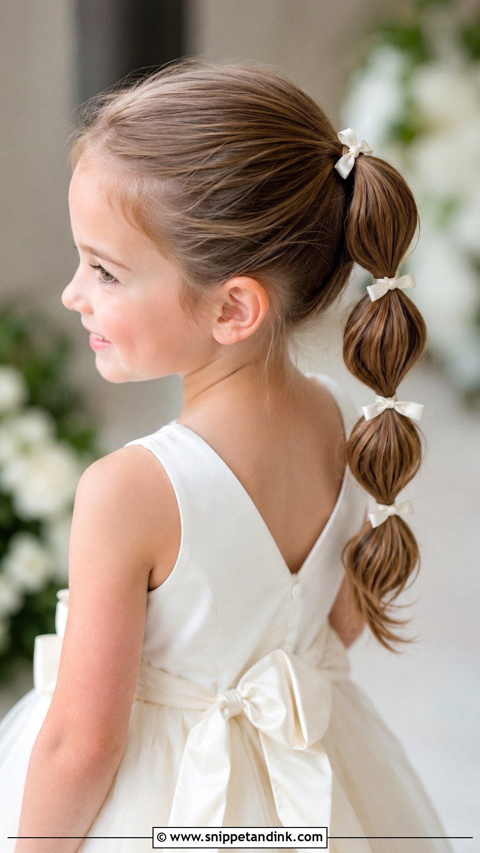 Bubble Ponytail - Snippet and Ink - 25 Childrens Wedding Hair Ideas