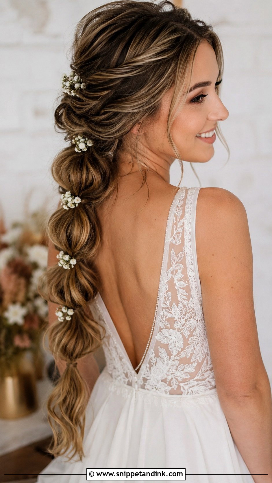 Bubble Ponytail - Snippet and Ink - 25 Medium Length Wedding Hairstyles