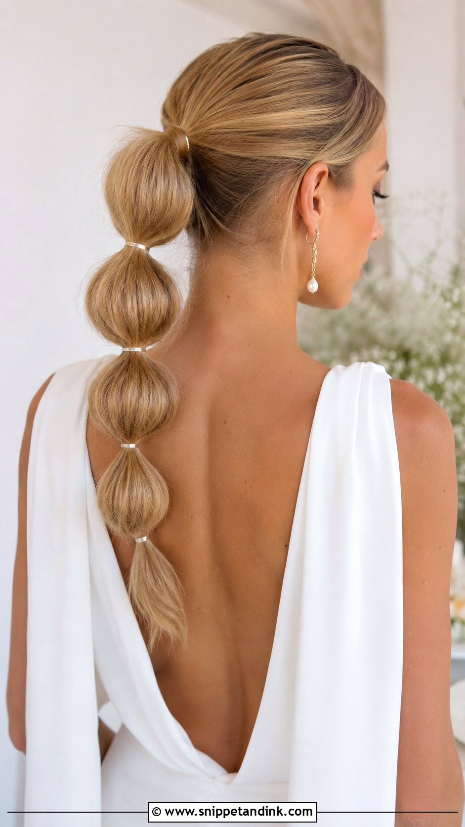 Bubble Ponytail - Snippet and Ink - 25 Wedding Guest Hair Inspo Ideas