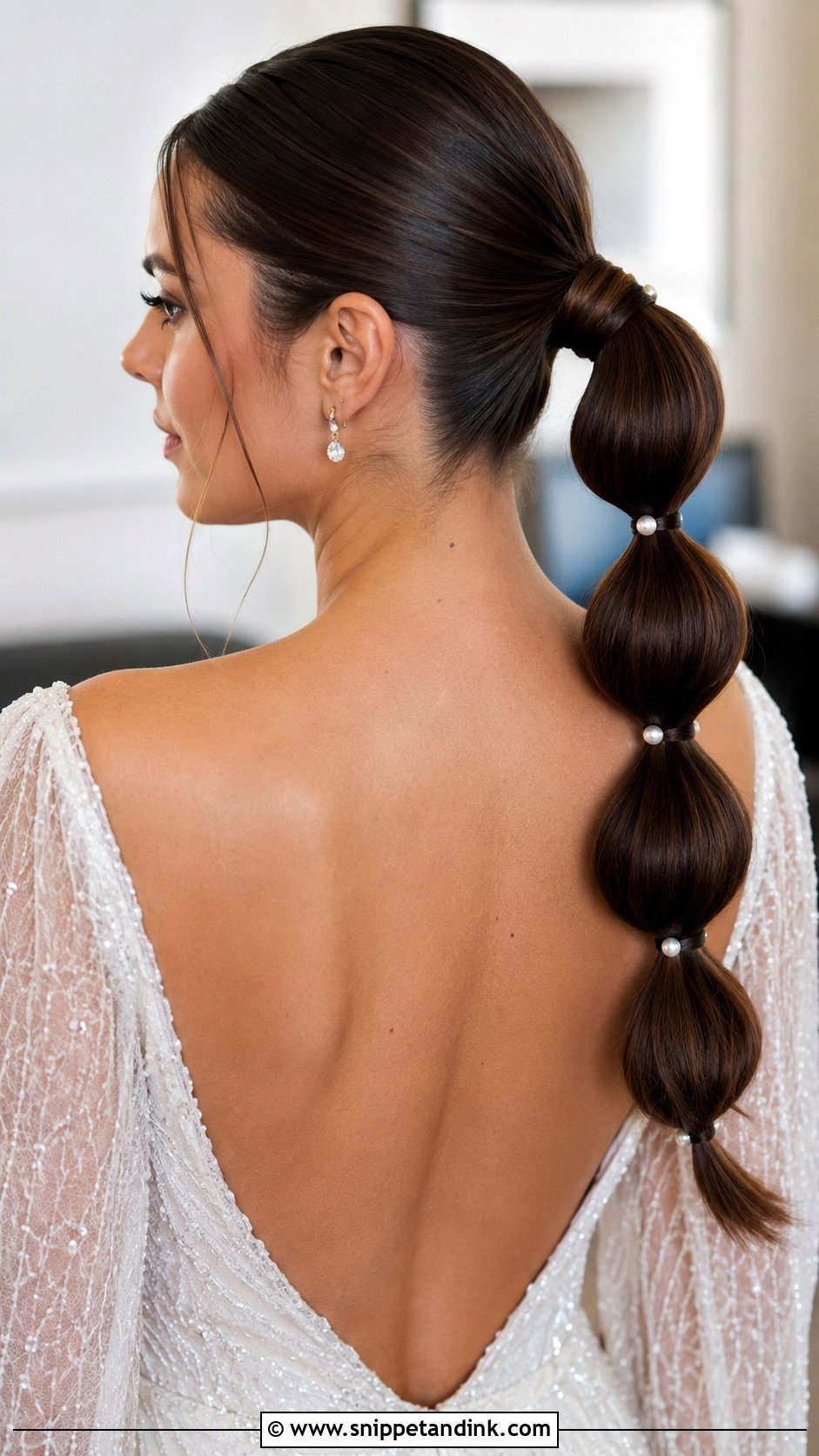Bubble Ponytail - Snippet and Ink - 30 Straight Hair Hairstyles for Wedding