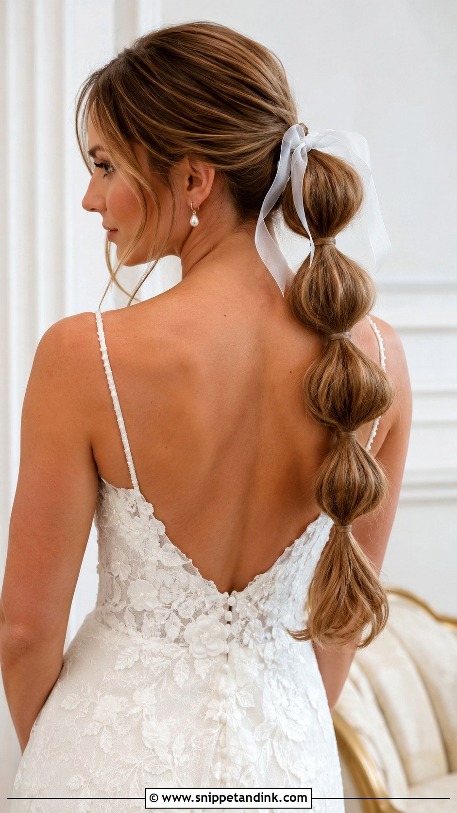 Bubble Ponytail - Snippet and Ink - 20 Hairstyles for Wedding Guest Medium